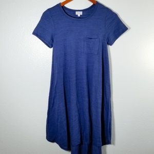 LULAROE Blue Heather CARLY Dress